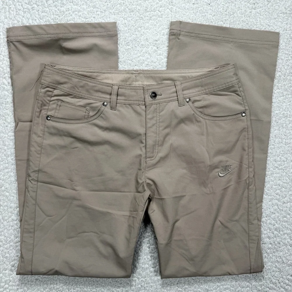 Nike Performance Pants Women's XL 32x30 Tan Golf Gorpcore Outdoors Hiking Casual